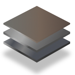 Aluminium prélaqué sablé