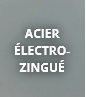 Acier électro zingué